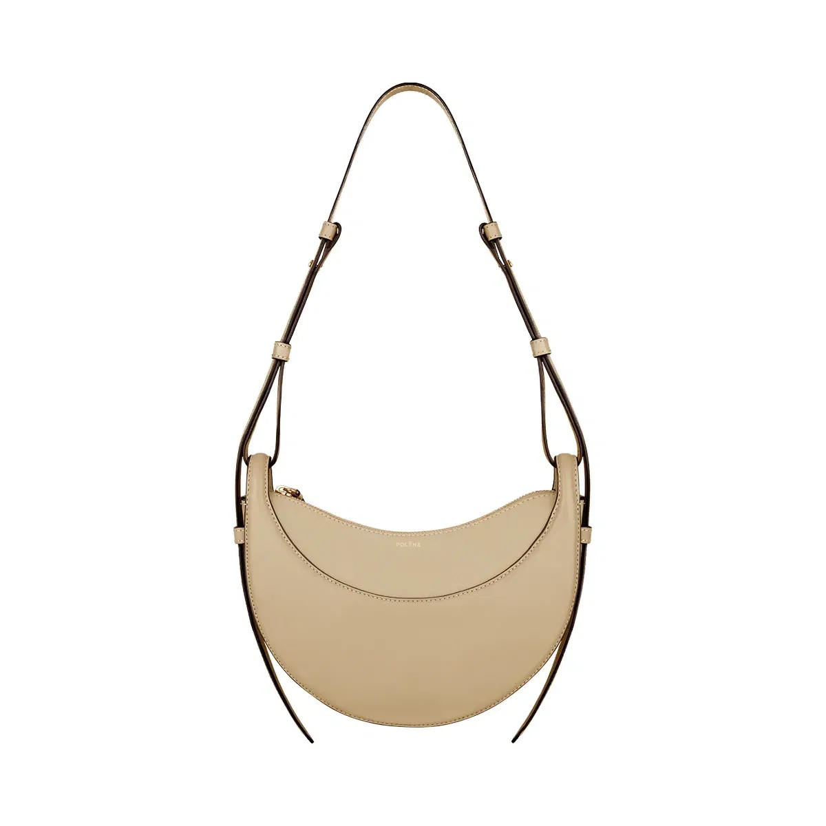 Polène Numéro Dix Smooth Leather Bag Sand