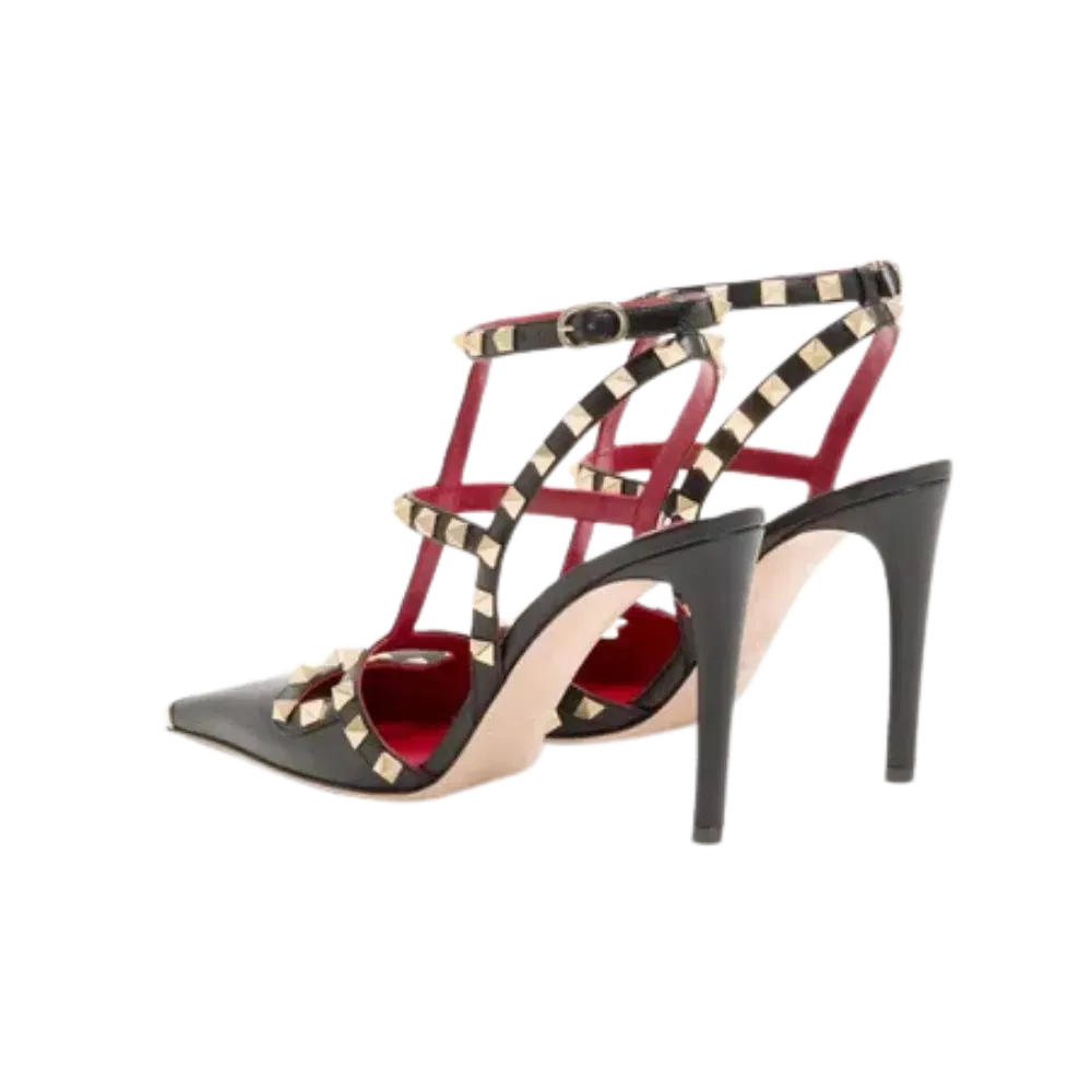 Valentino Rockstud Kidskin Pumps 100mm Black