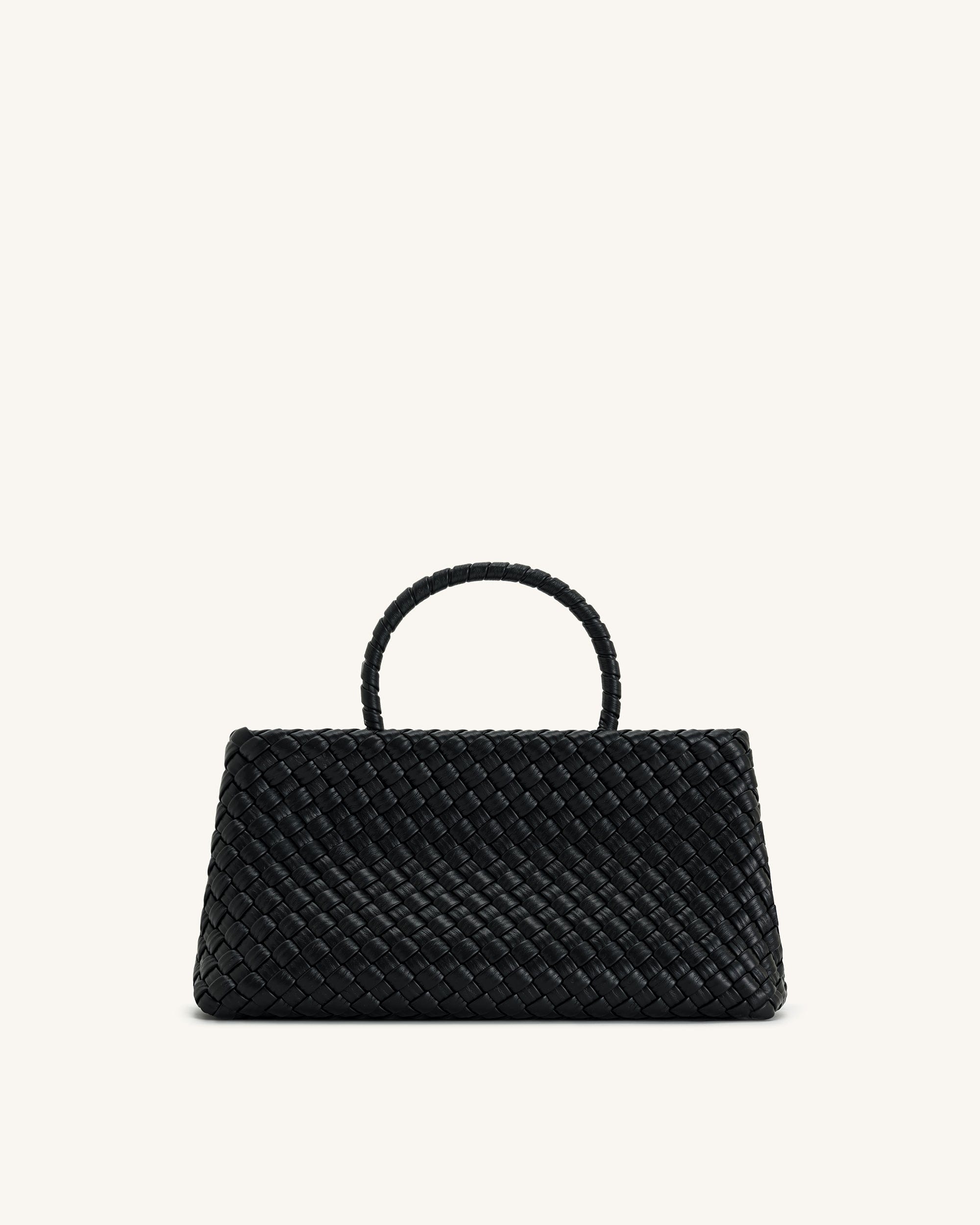 JW PEI Elora Woven Tote Bag Black