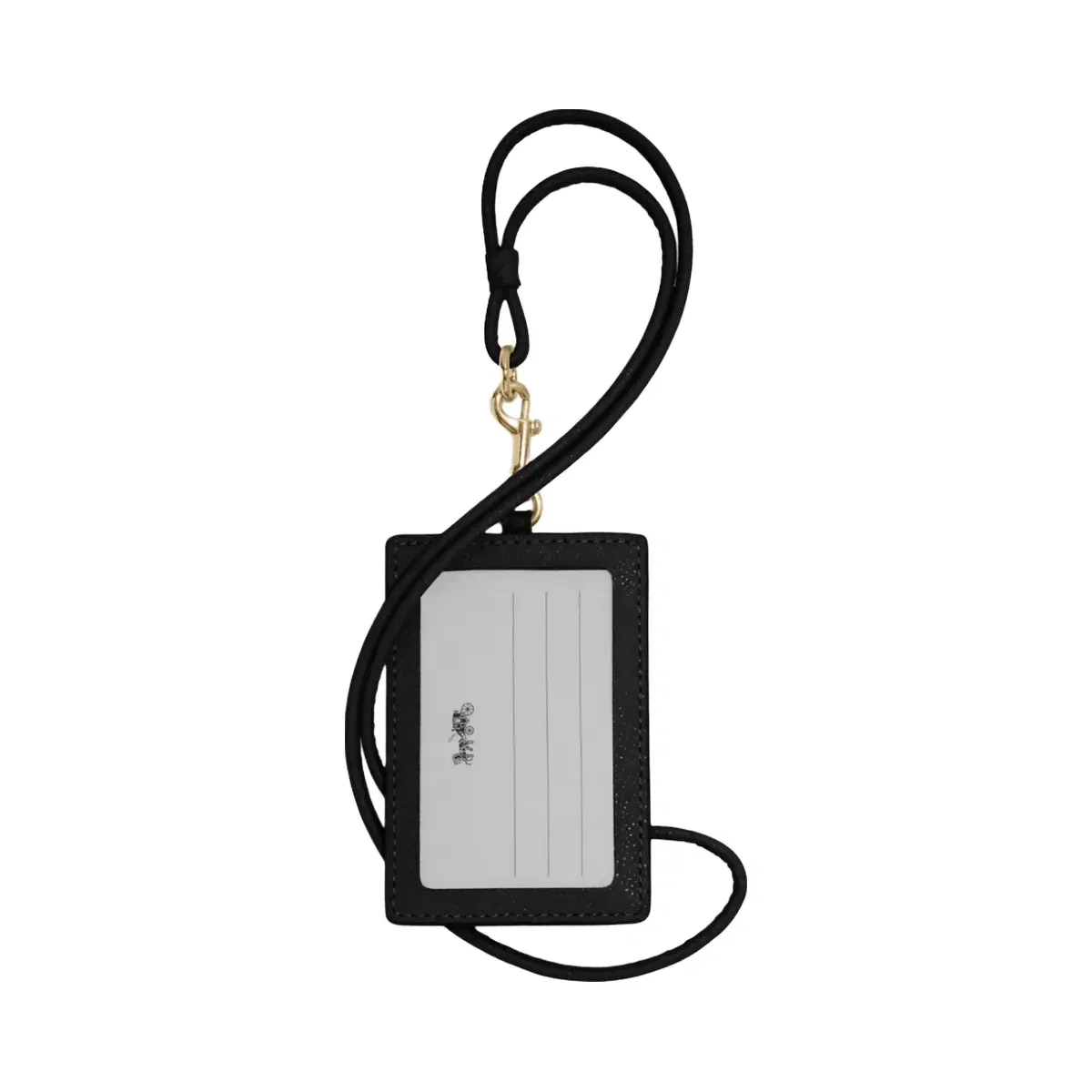 Coach Id Lanyard in Gold Black