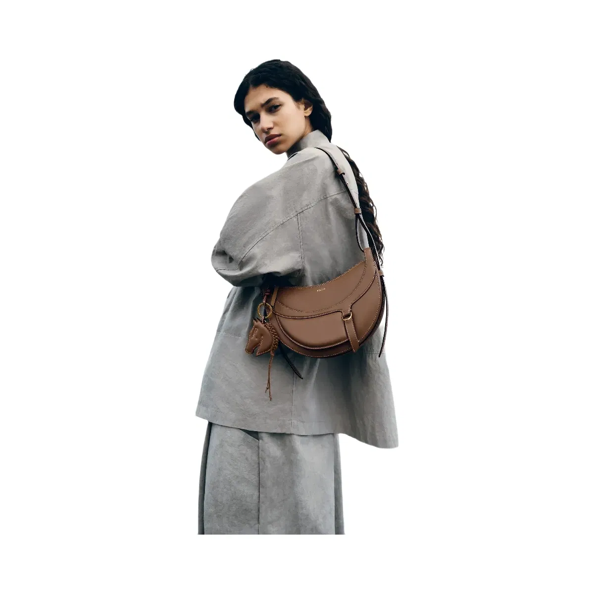 Polène Numéro Dix Galop Leather Bag Root