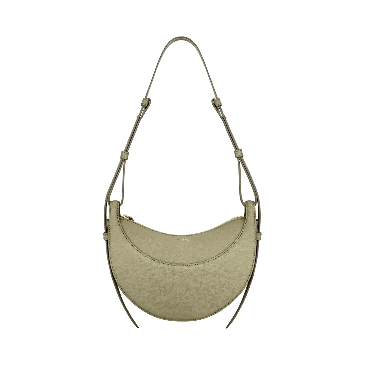 Polène Numéro Dix Textured Leather Bag Linden