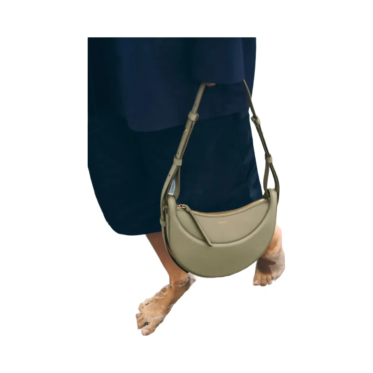 Polène Numéro Dix Textured Leather Bag Linden