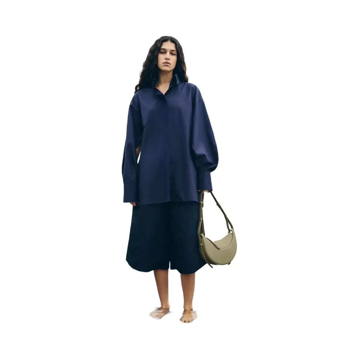 Polène Numéro Dix Textured Leather Bag Linden