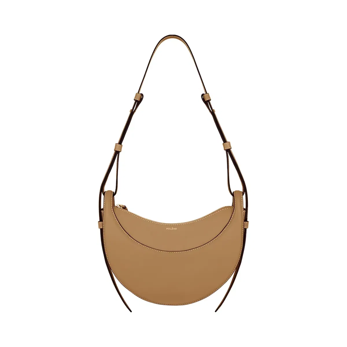 Polène Numéro Dix Smooth Leather Bag Ocher