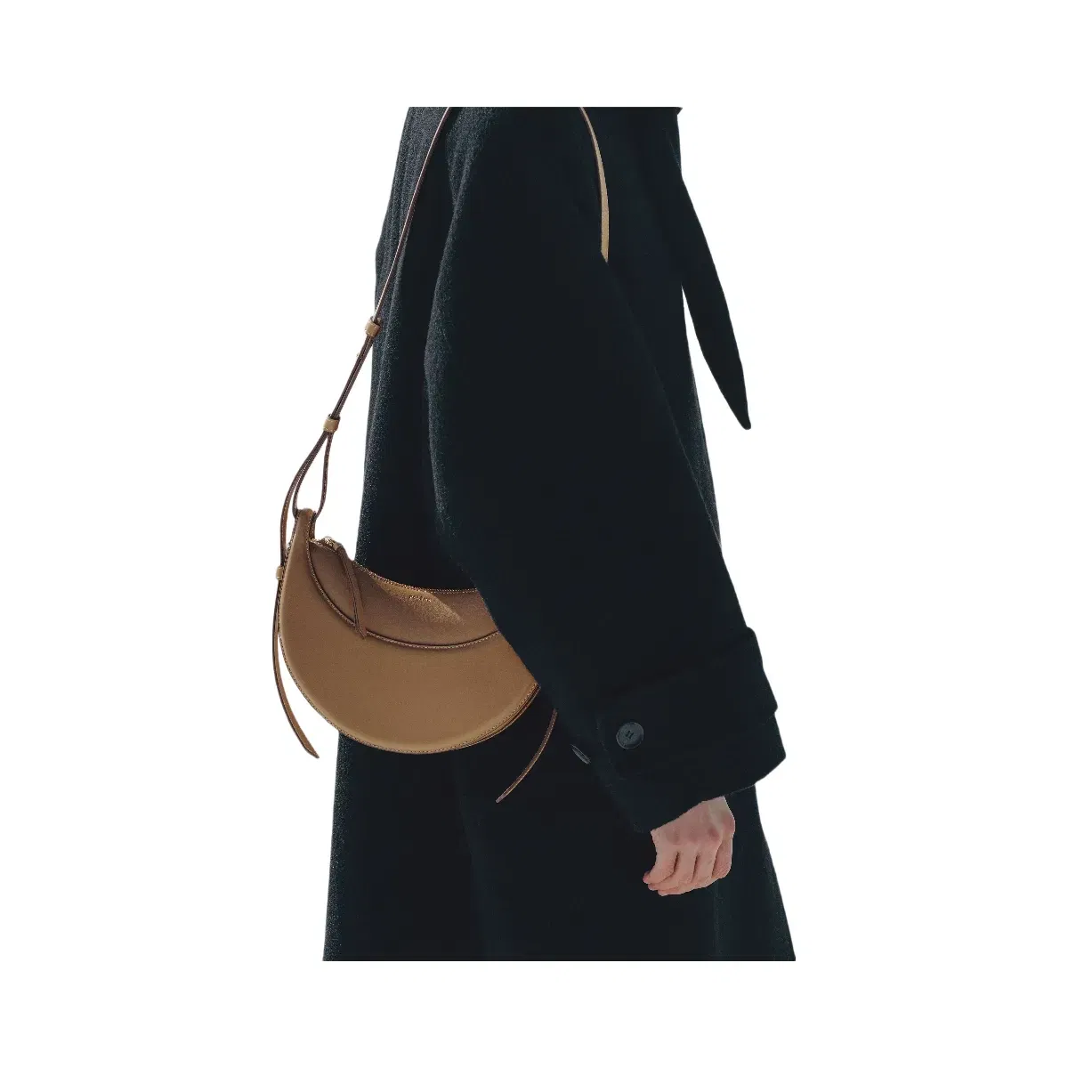 Polène Numéro Dix Smooth Leather Bag Ocher