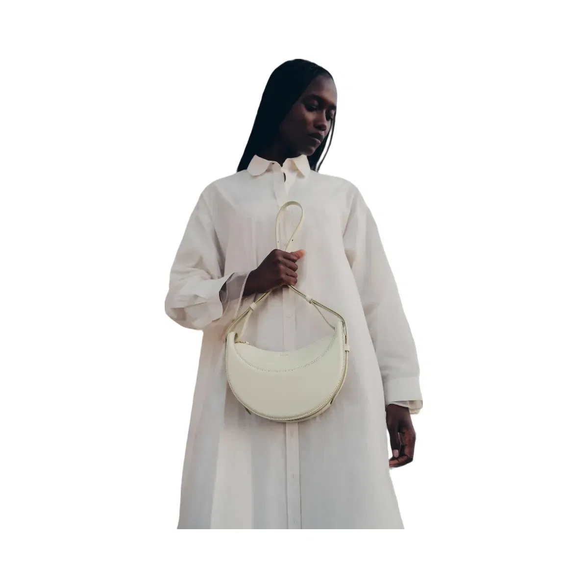 Polène Numéro Dix Smooth Leather Bag Aloe