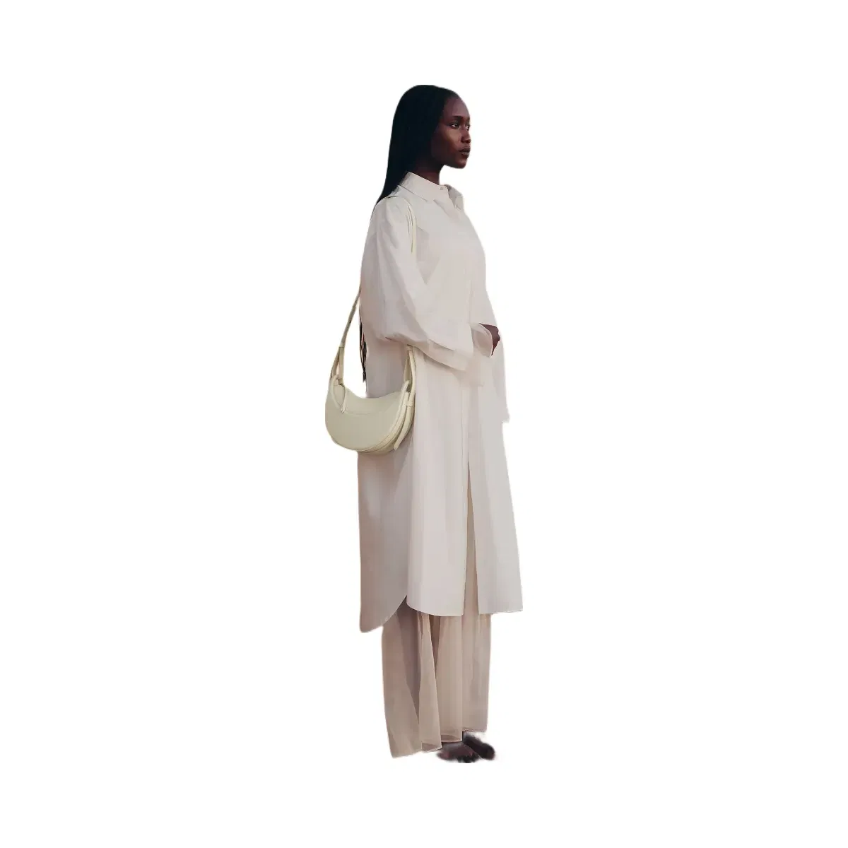 Polène Numéro Dix Smooth Leather Bag Aloe