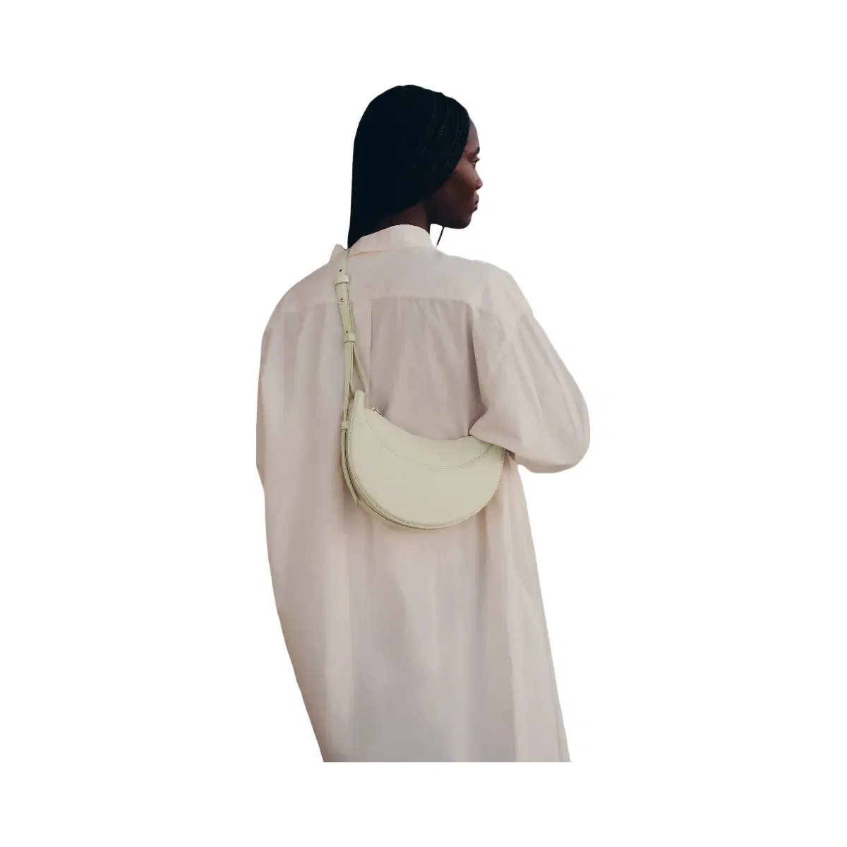 Polène Numéro Dix Smooth Leather Bag Aloe