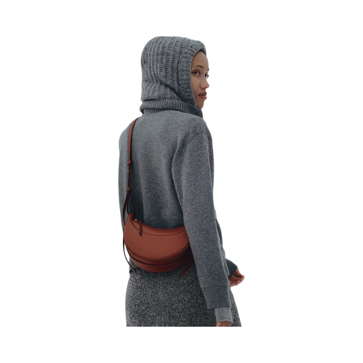 Polène Numéro Dix Smooth Leather Bag Red Clay