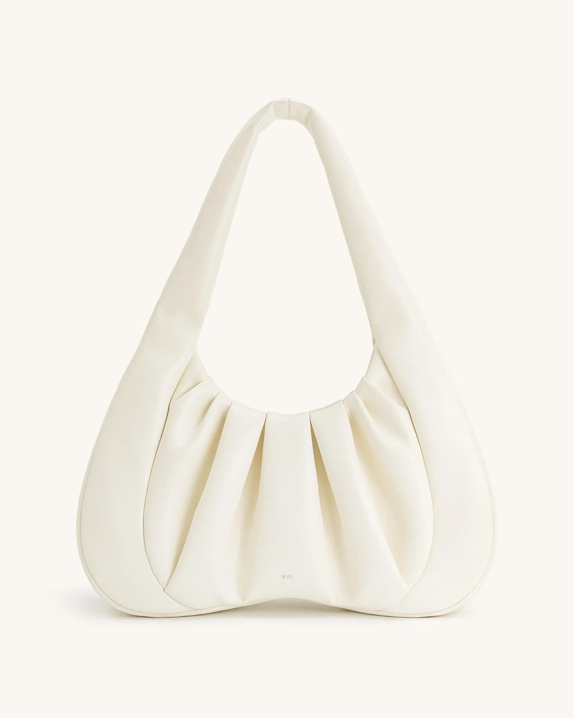 JW PEI Ashley Ruched Shoulder Bag White