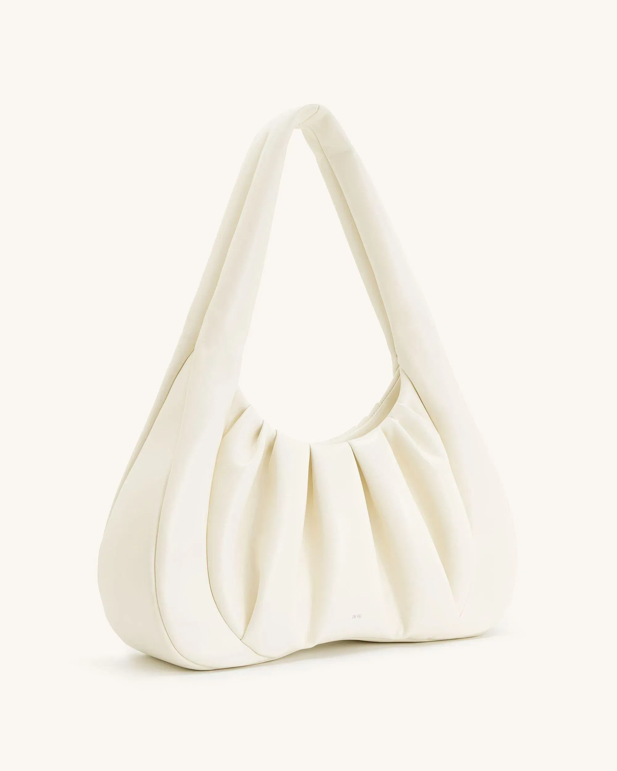 JW PEI Ashley Ruched Shoulder Bag White