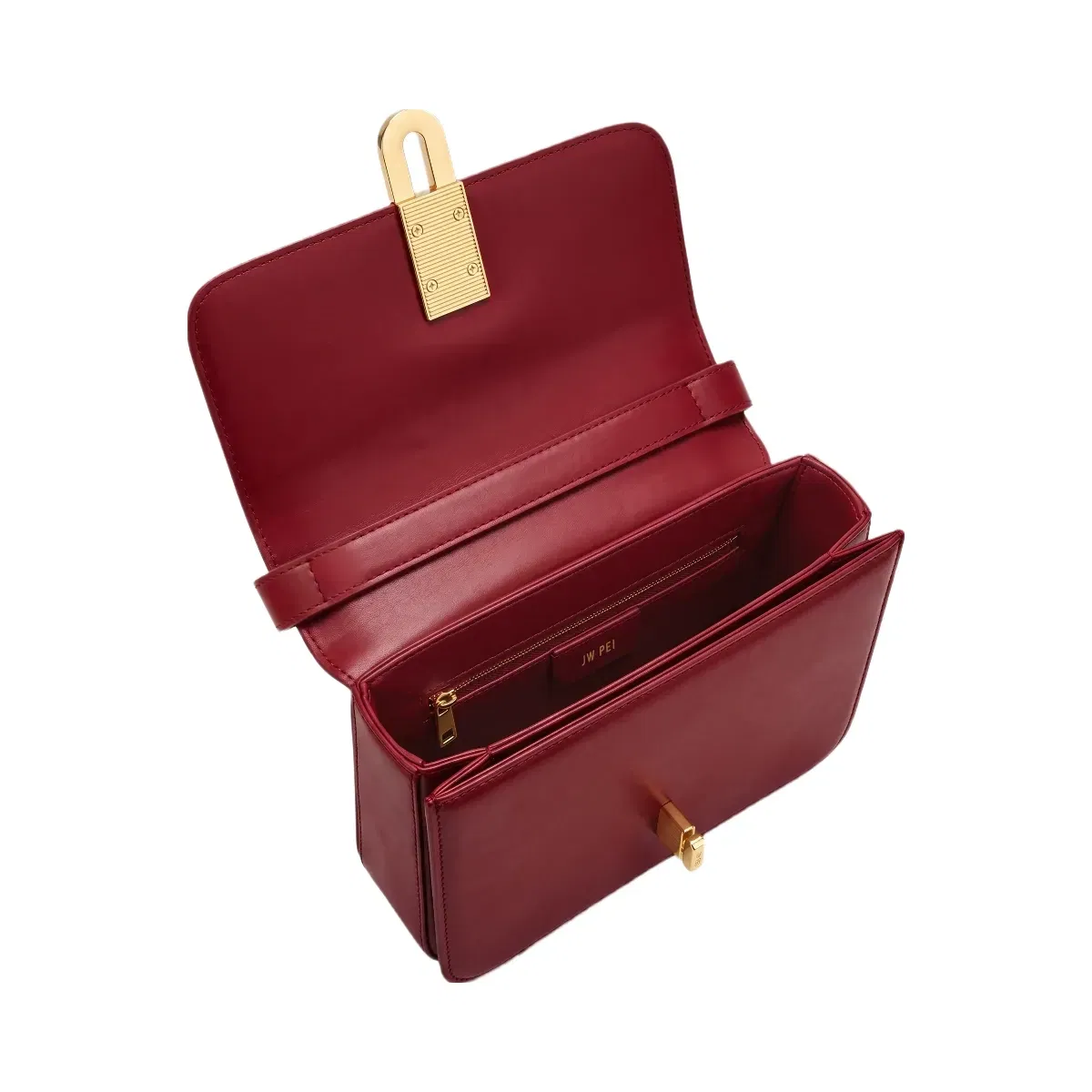JW PEI Evania Lock Shoulder Bag Red