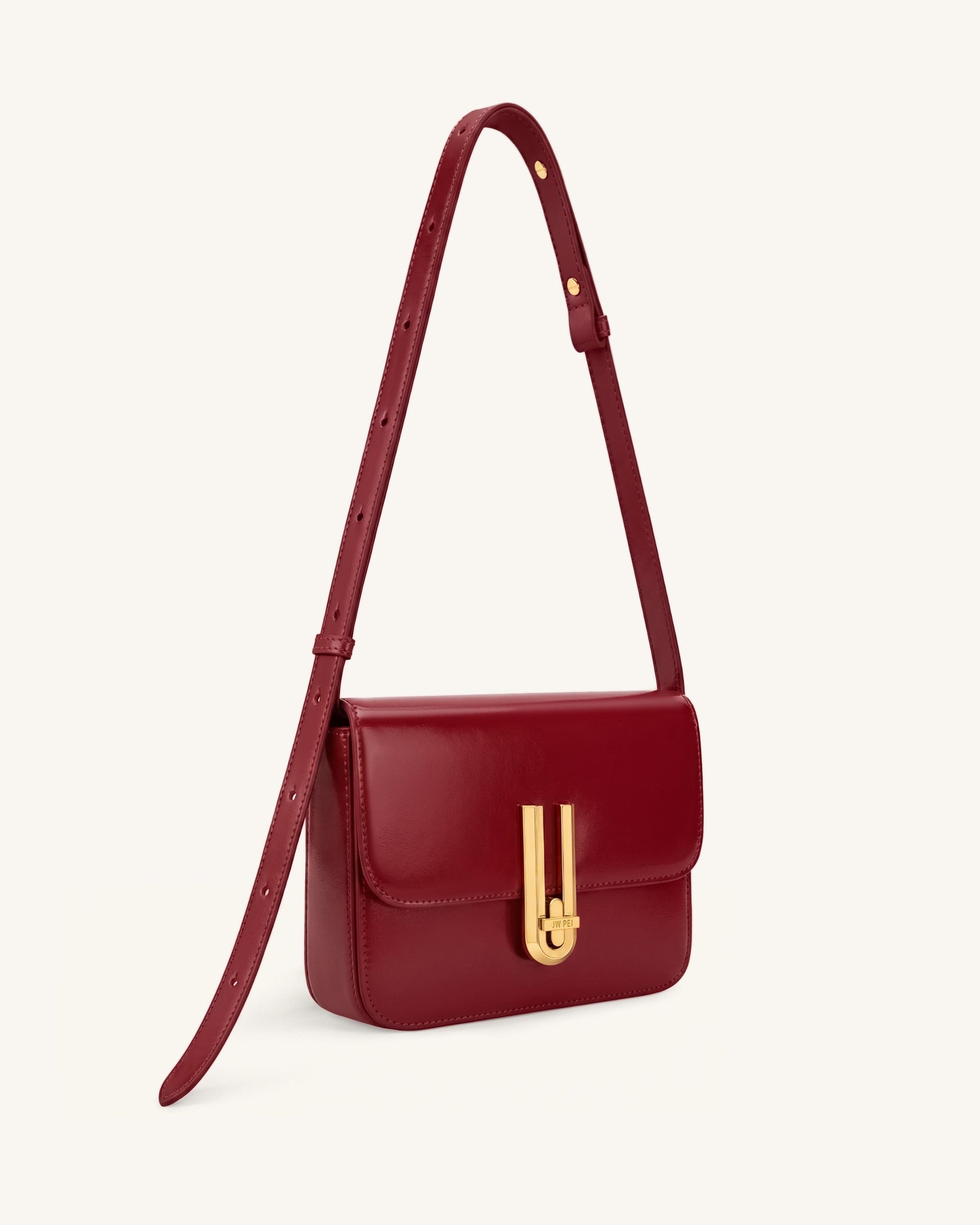 JW PEI Evania Lock Shoulder Bag Red
