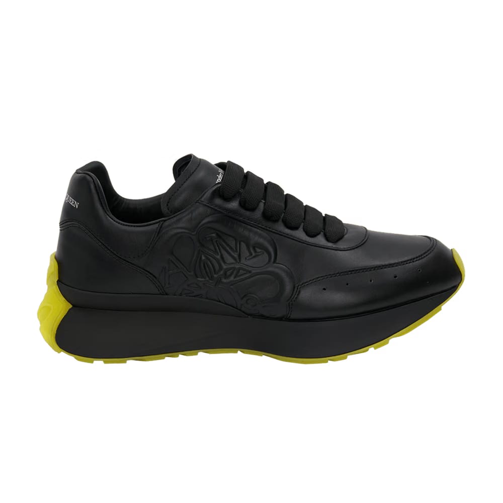 Alexander McQueen Sprint Runner Black Yelloww