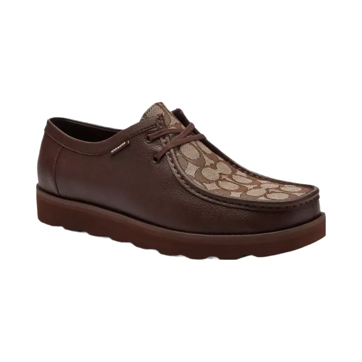 Coach Chukka Shoe With Signature Canvas in Oak Maple