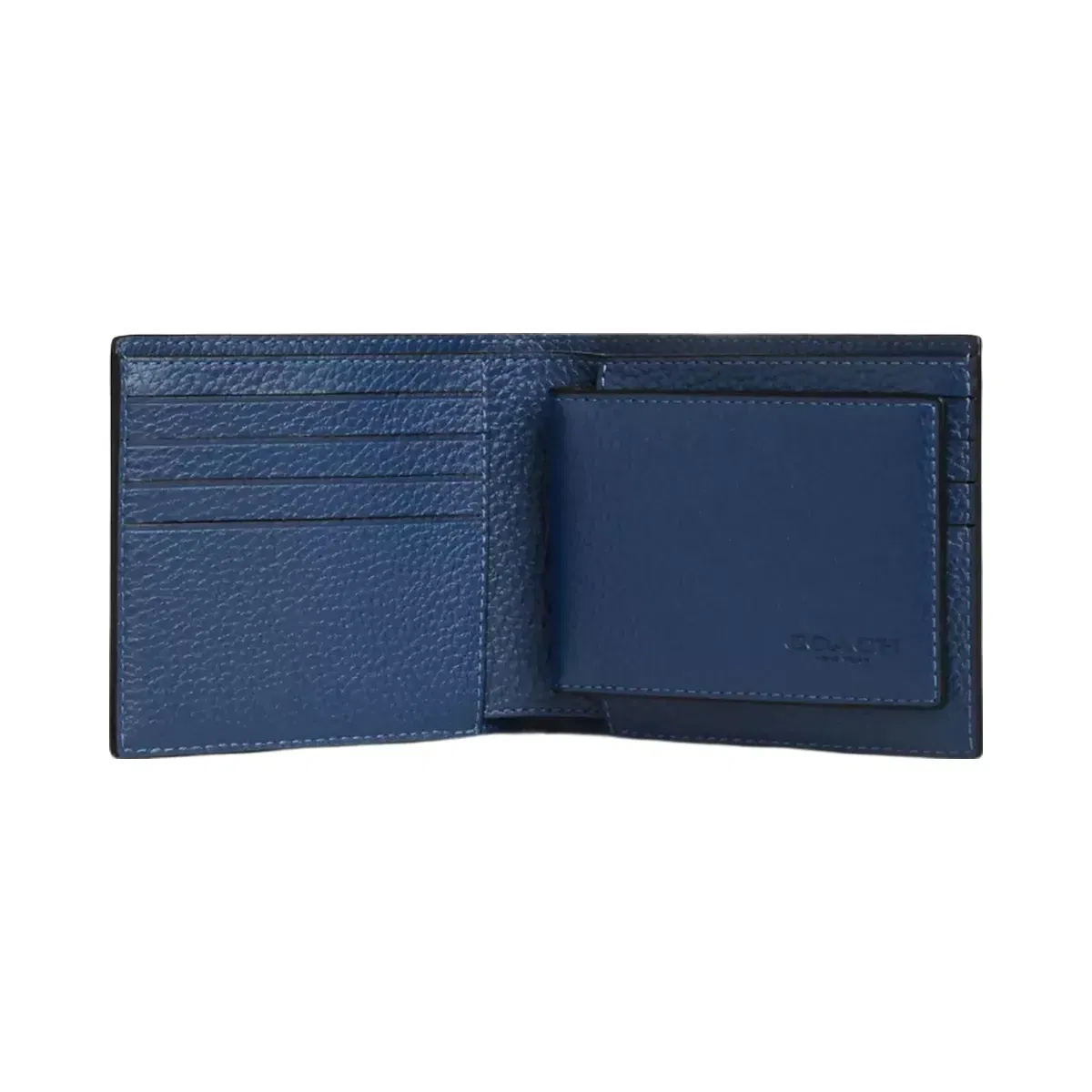 Coach 3-In-1 Wallet With Car Print in Deep Blue Multi