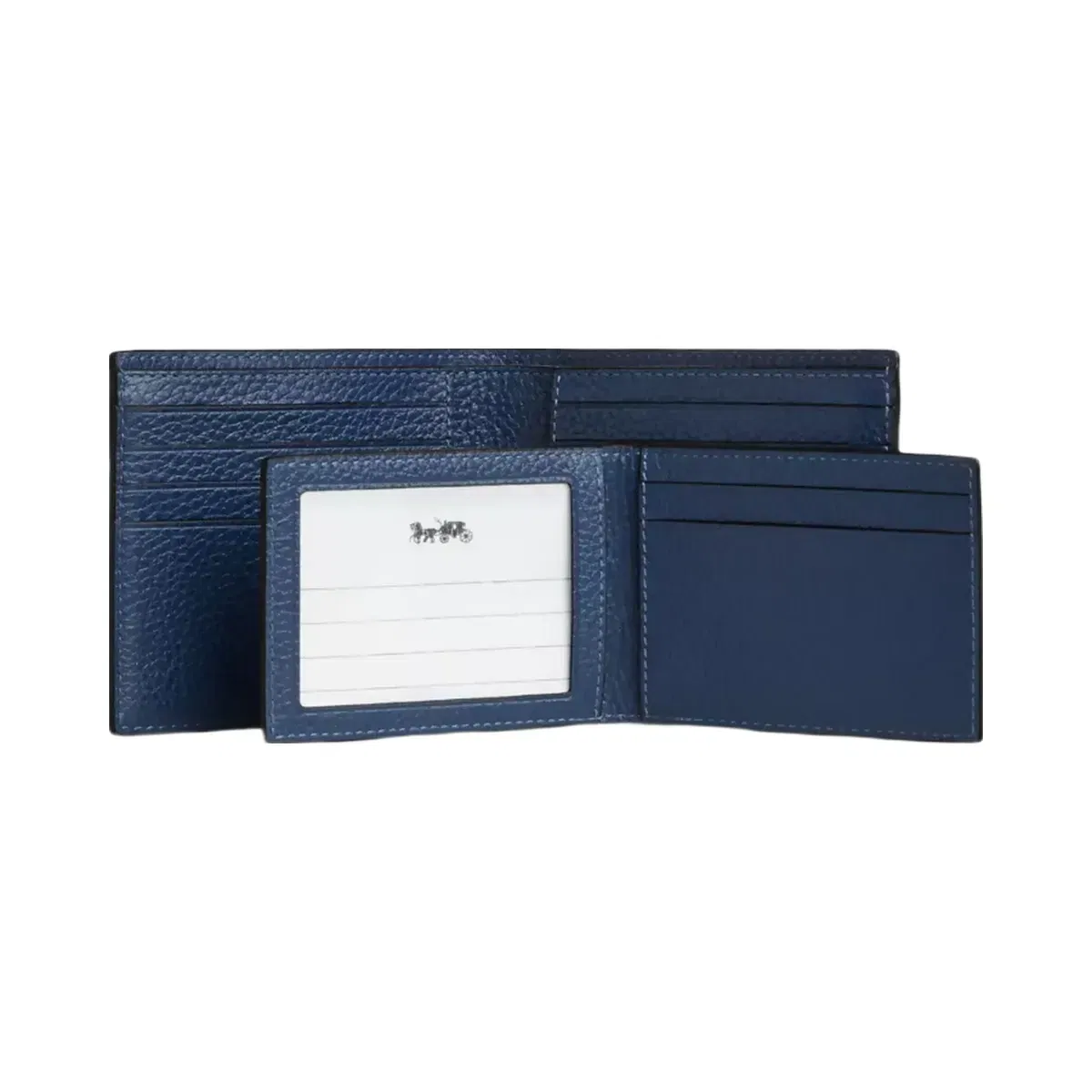 Coach 3-In-1 Wallet With Car Print in Deep Blue Multi