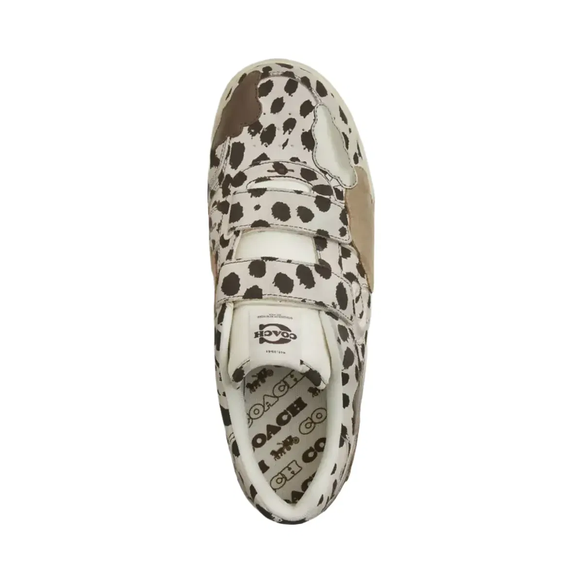 Coach Double Strap Soho Sneaker With Clouds in Dalmation Multi