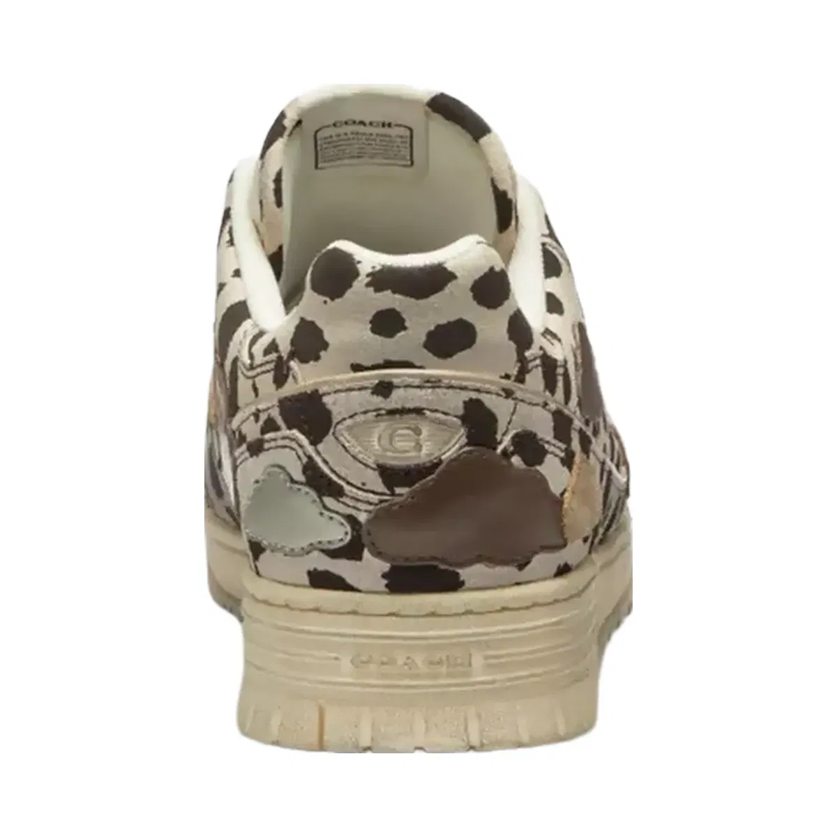 Coach Double Strap Soho Sneaker With Clouds in Dalmation Multi