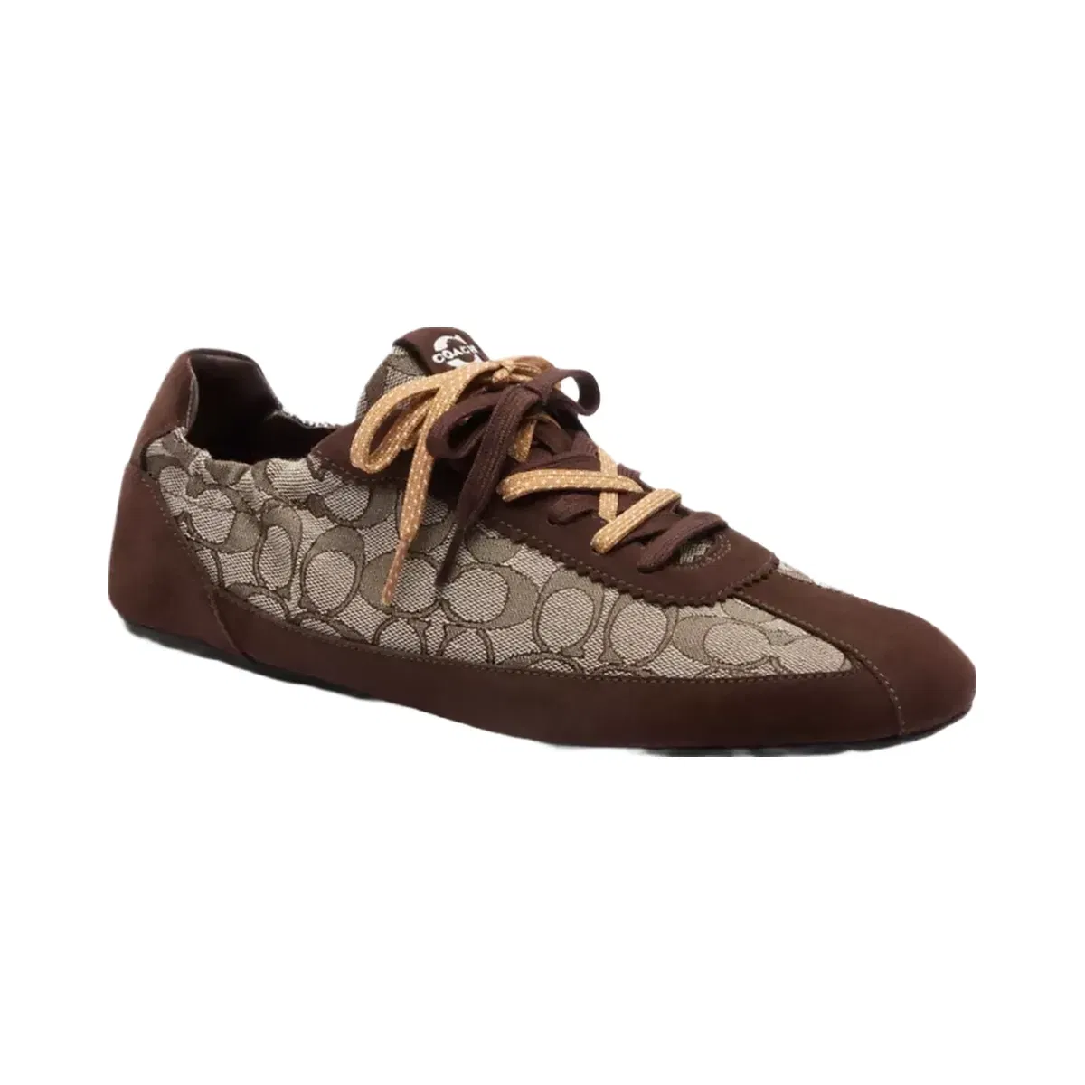 Coach Soft Sneaker In Signature Jacquard in Maple Oak