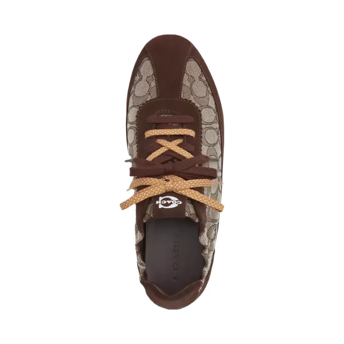 Coach Soft Sneaker In Signature Jacquard in Maple Oak