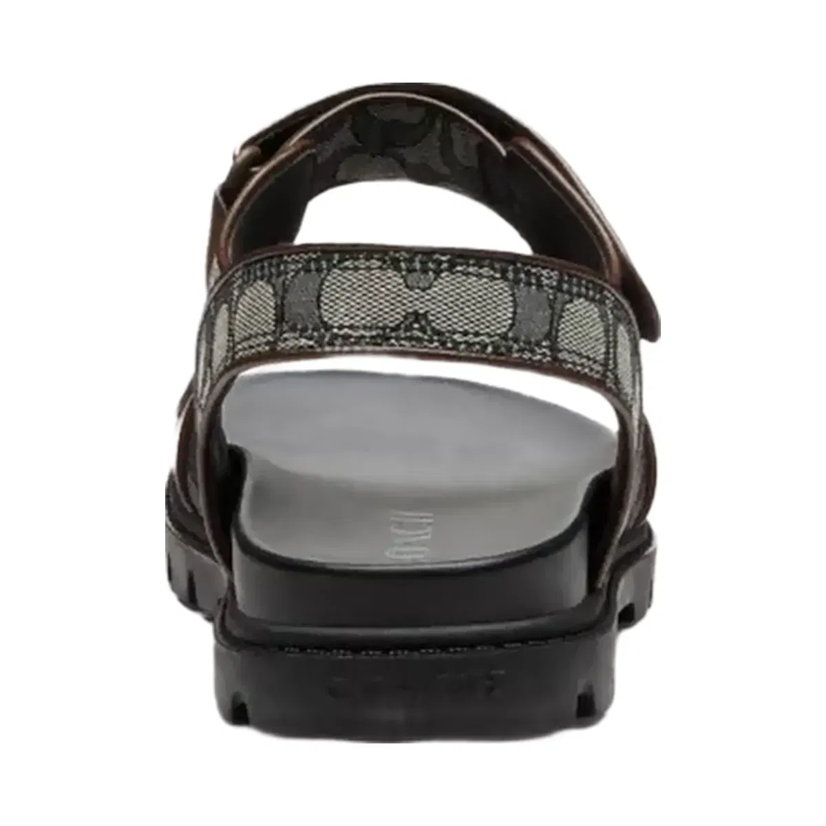 Coach Double Strap Sandal In Signature Jacquard in Deep Blue Multi