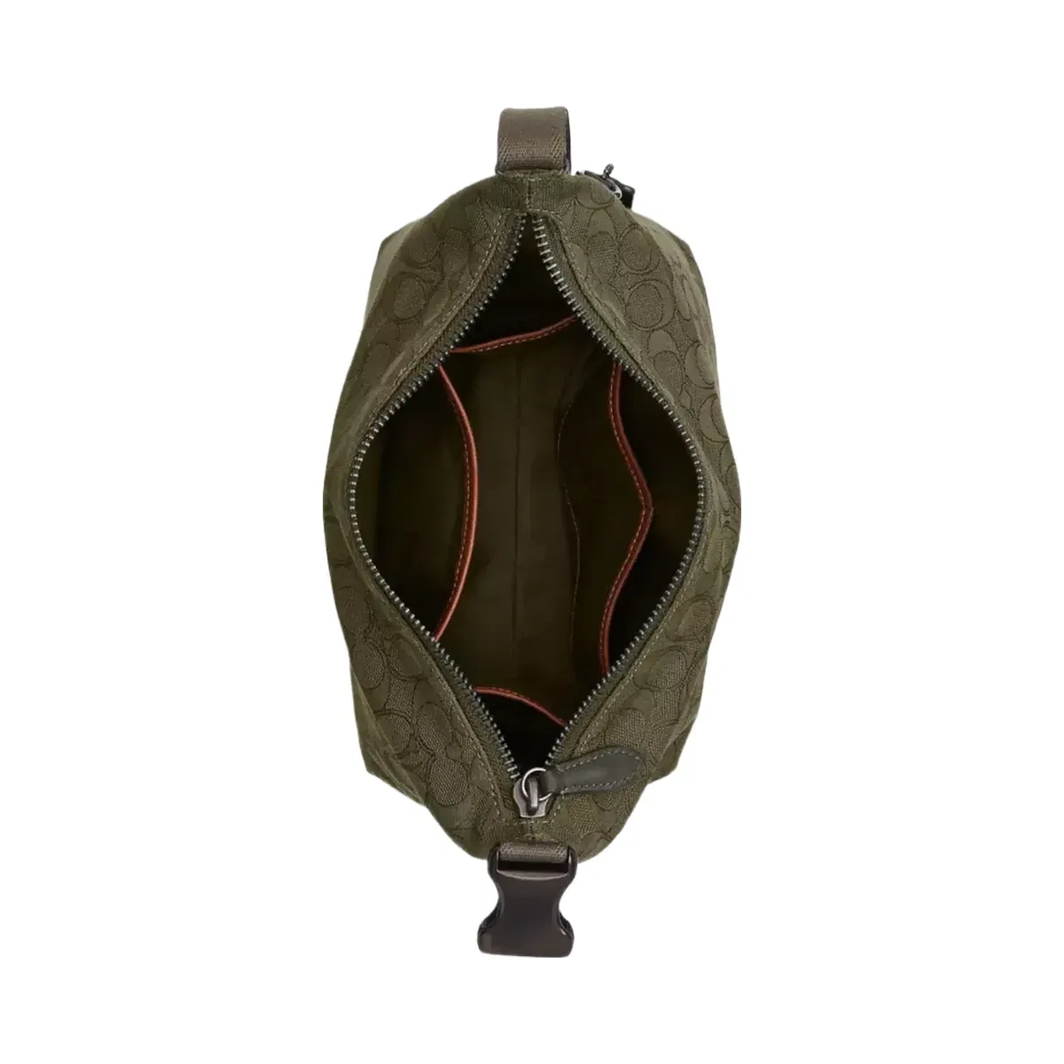 Coach Travel Kit With Speedclip In Signature Jacquard in Olive Drab