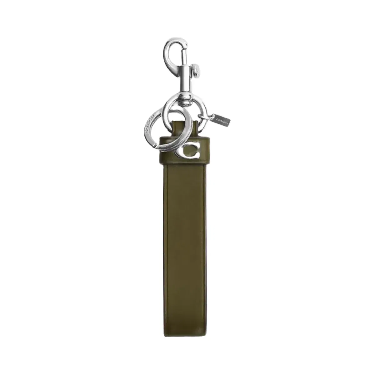 Coach Loop Bag Charm in Olive