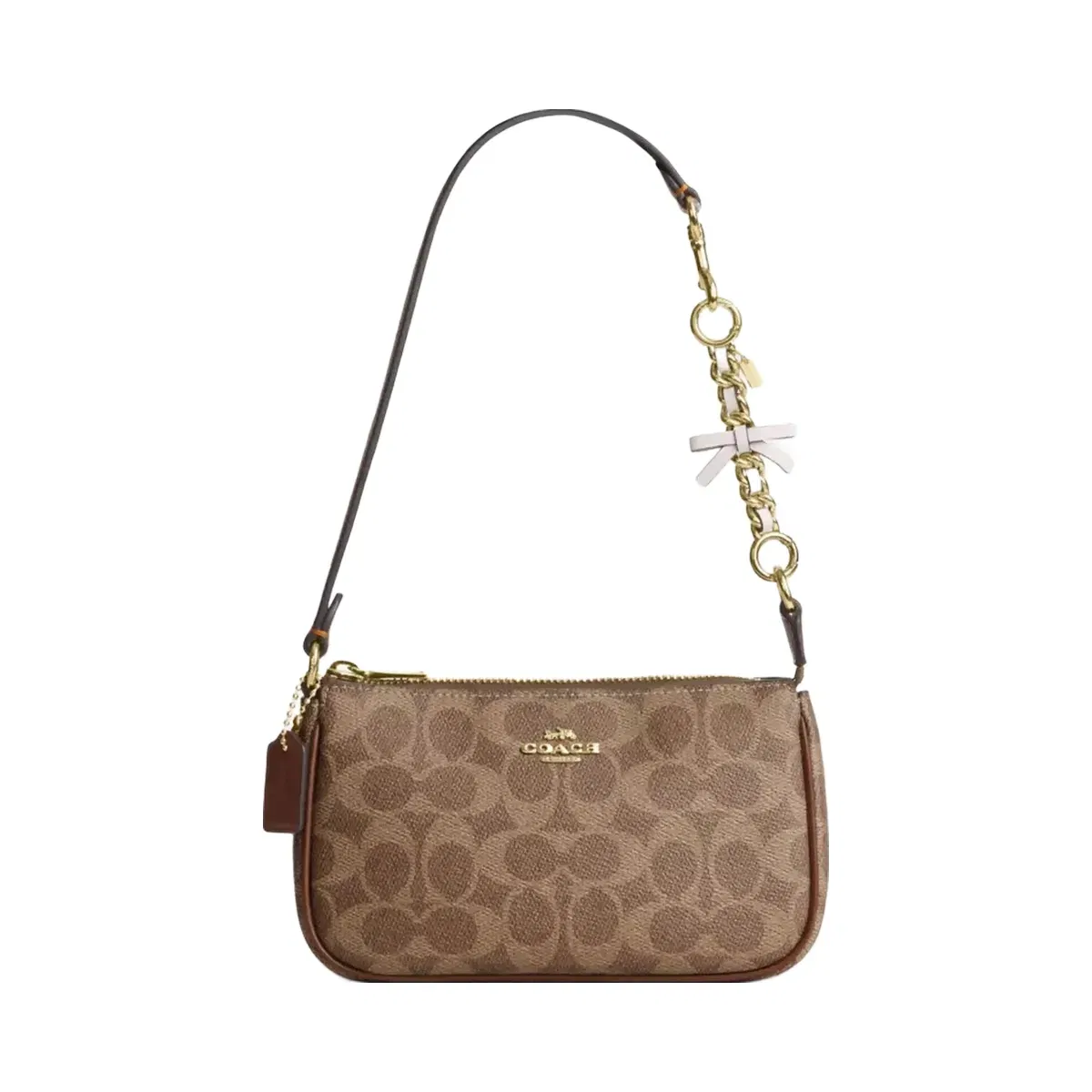 Coach Bow Strap Extender in Gold Chalk