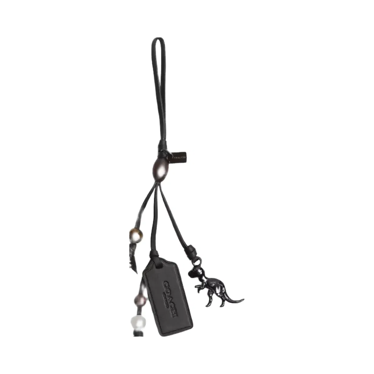Coach Heritage Bag Charm in Black