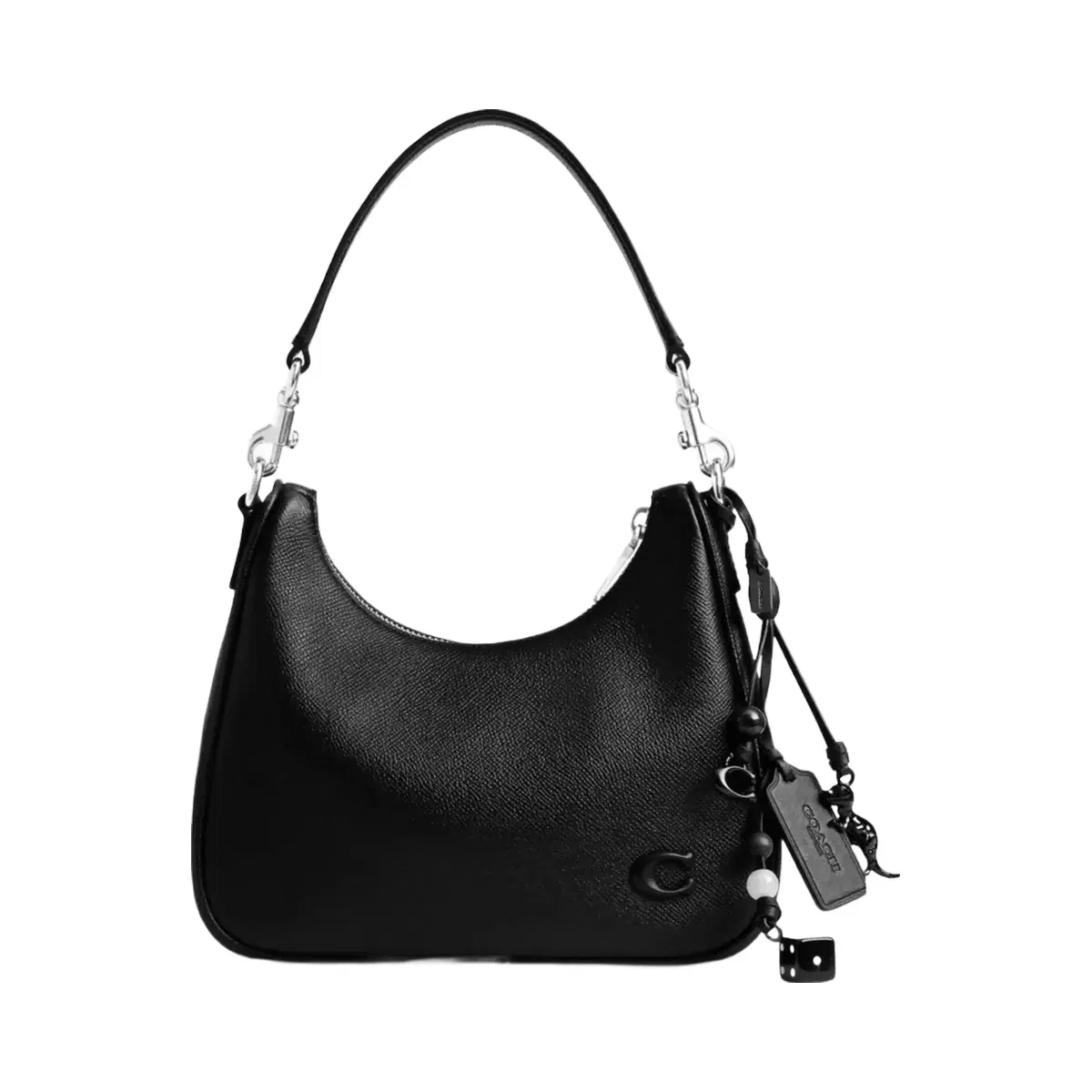 Coach Heritage Bag Charm in Black