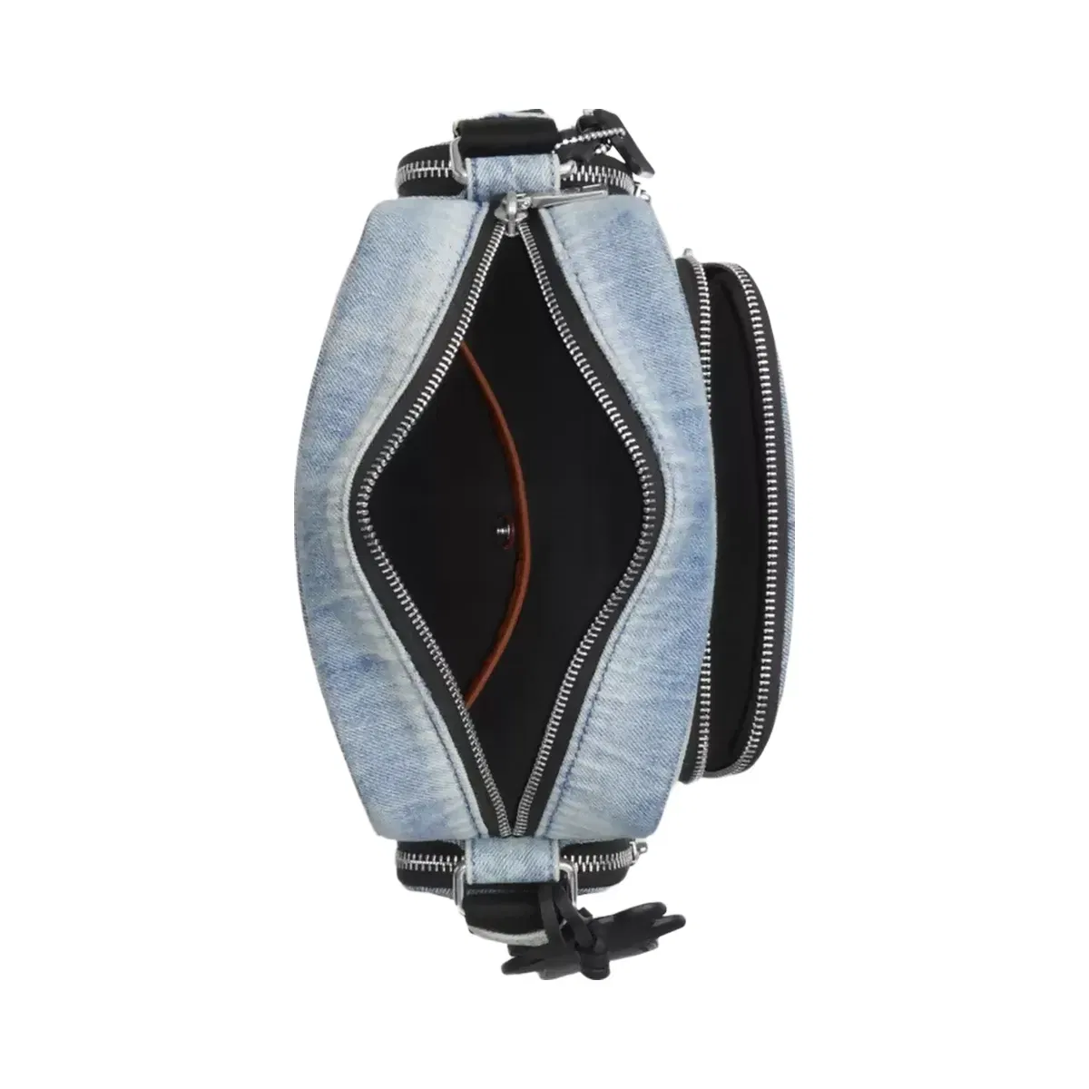 Coach Fletcher Crossbody Bag In Loved Signature Denim in Silver Light Indigo