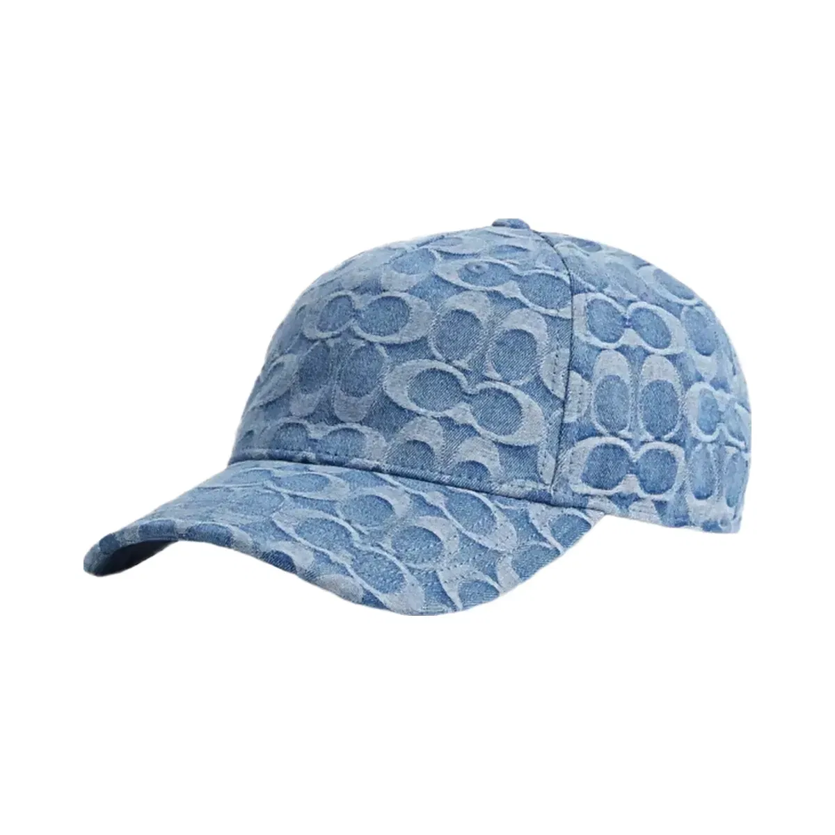 Coach Signature Denim Baseball Hat in Denim