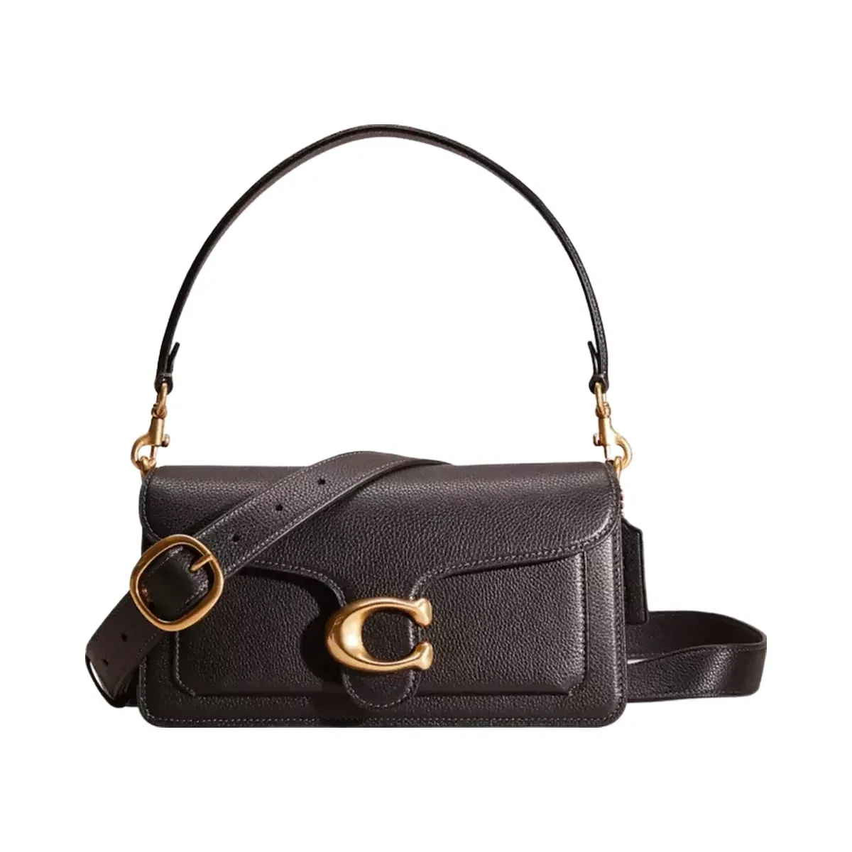 Coach Restored Tabby Shoulder Bag 26 in Brass Black
