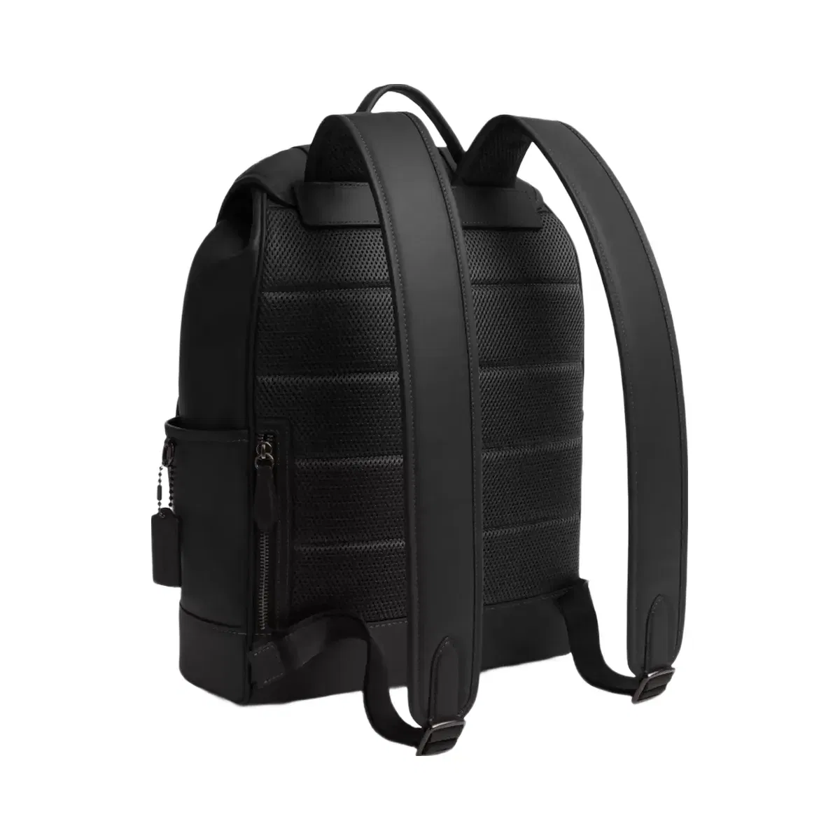 Coach League Flap Backpack in Black