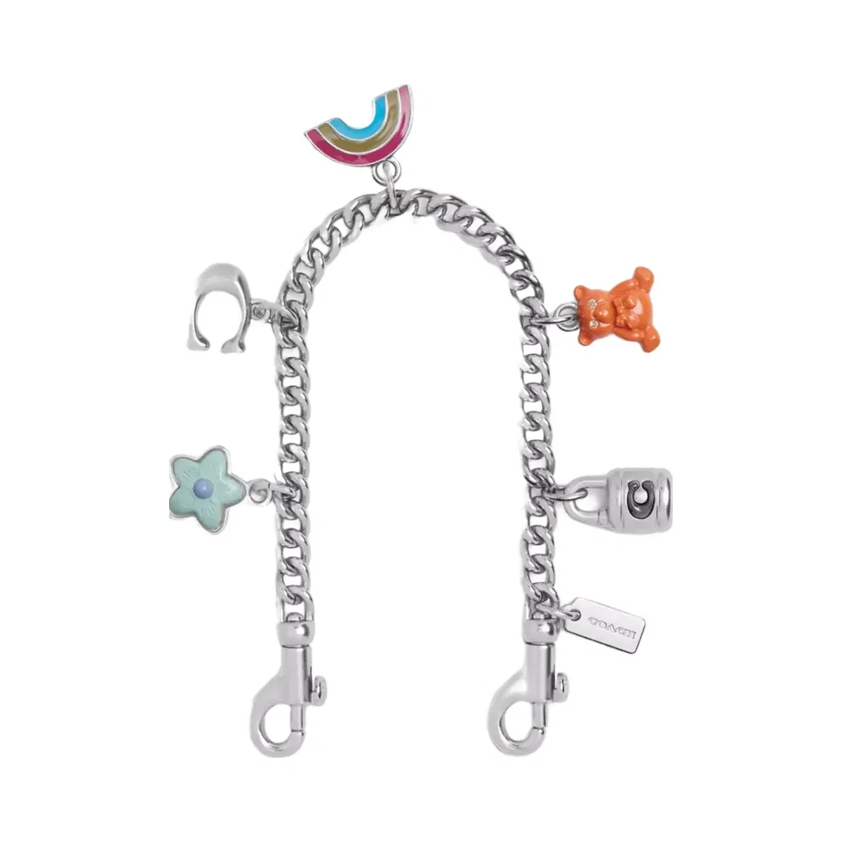 Coach Silver Swagger Chain With Charms in Silver Silver