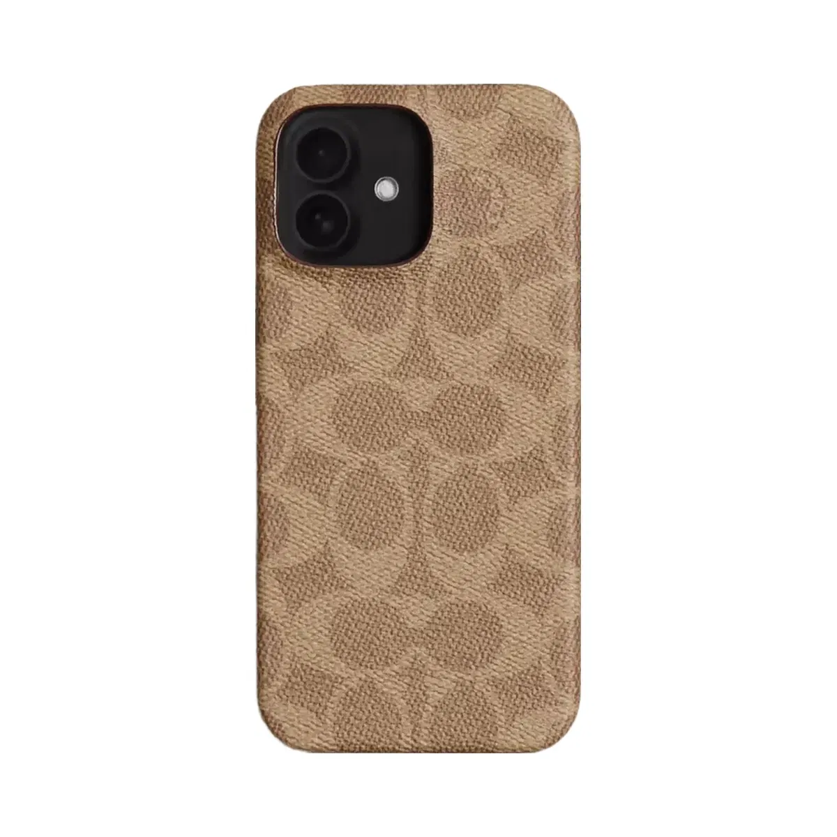 Coach Iphone 16 Case In Signature Canvas in Tan