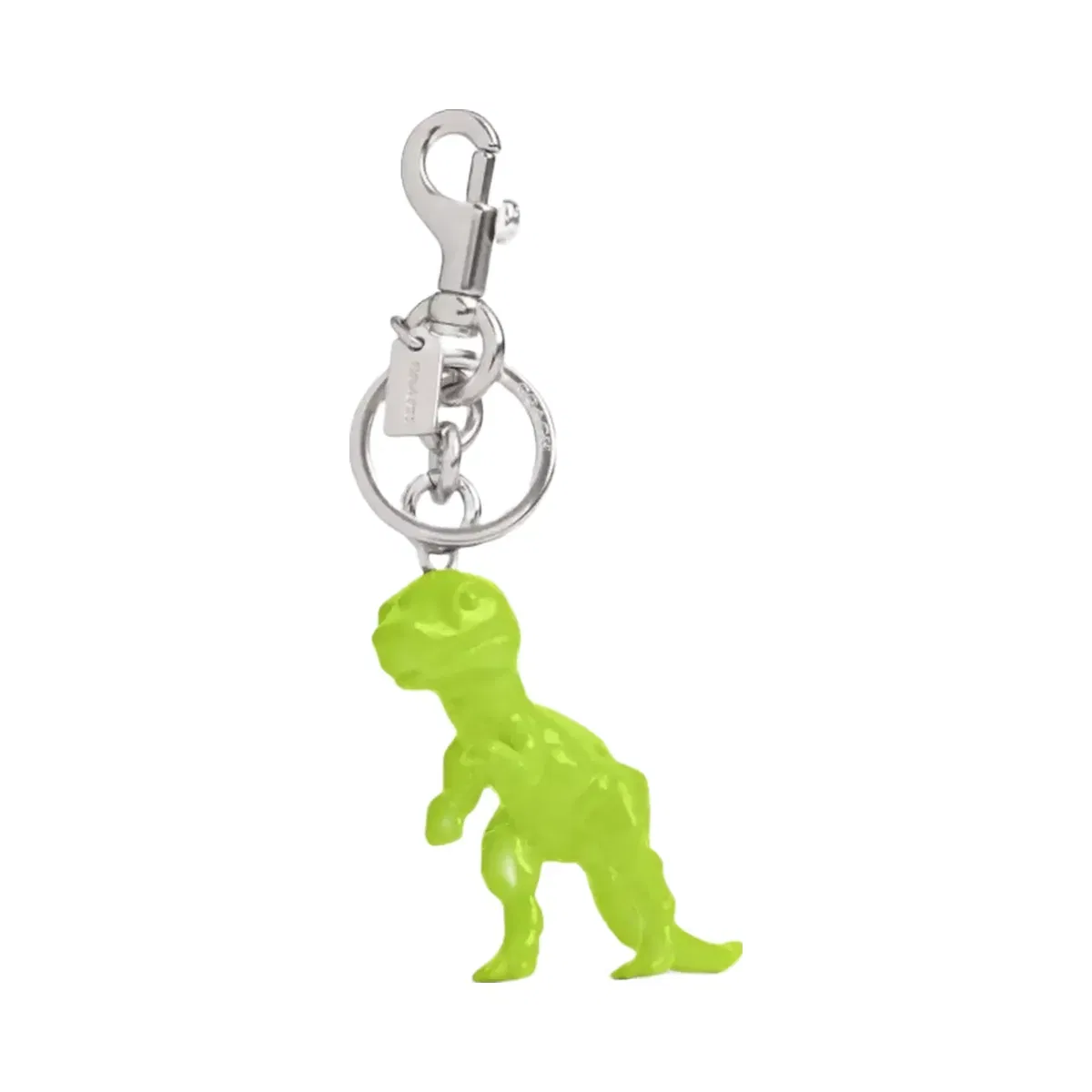 Coach T Rex Bag Charm Silver-Green