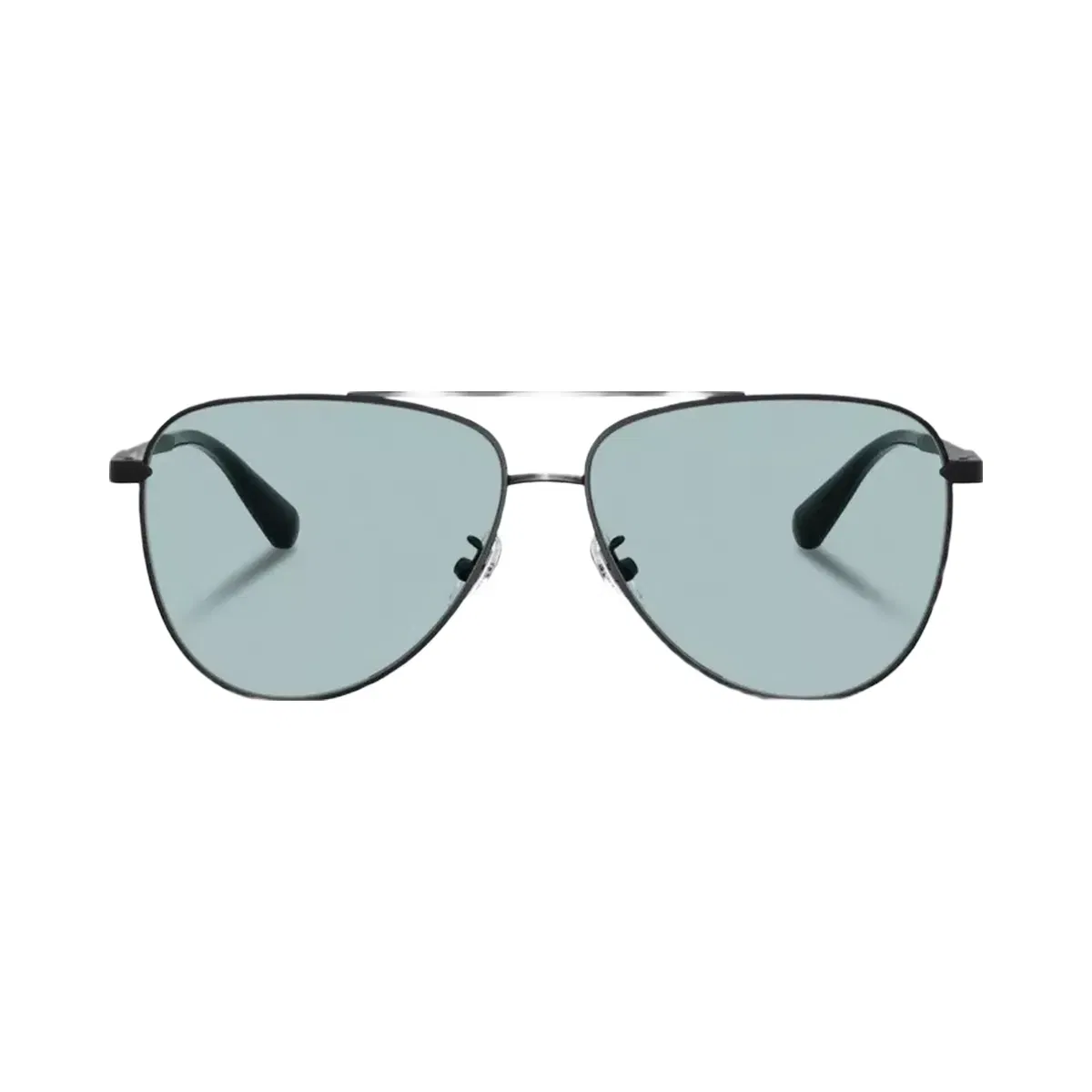 Coach C Hardware Metal Pilot Sunglasses in Black Blue
