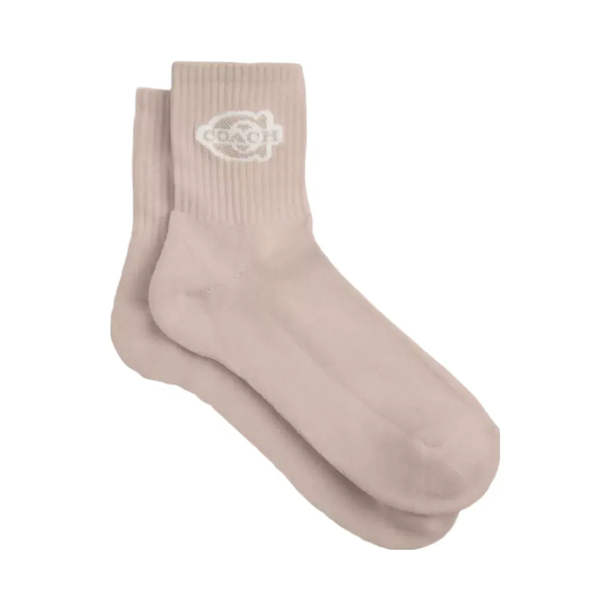 Coach Soho Quarter Crew Socks Grey Birch