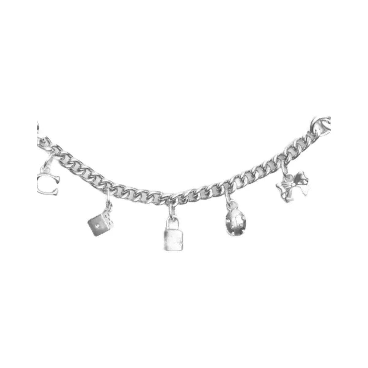 Coach Silver Swagger Chain With Charms in Silver Silver