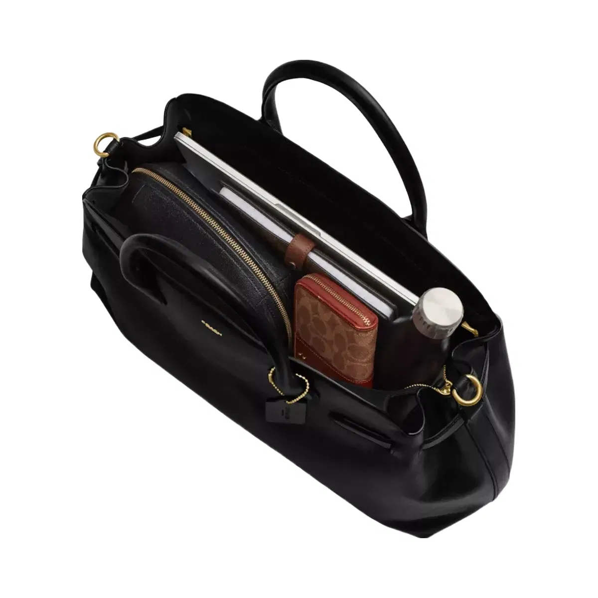 Coach Soft Empire Carryall Bag 48 in Brass Black