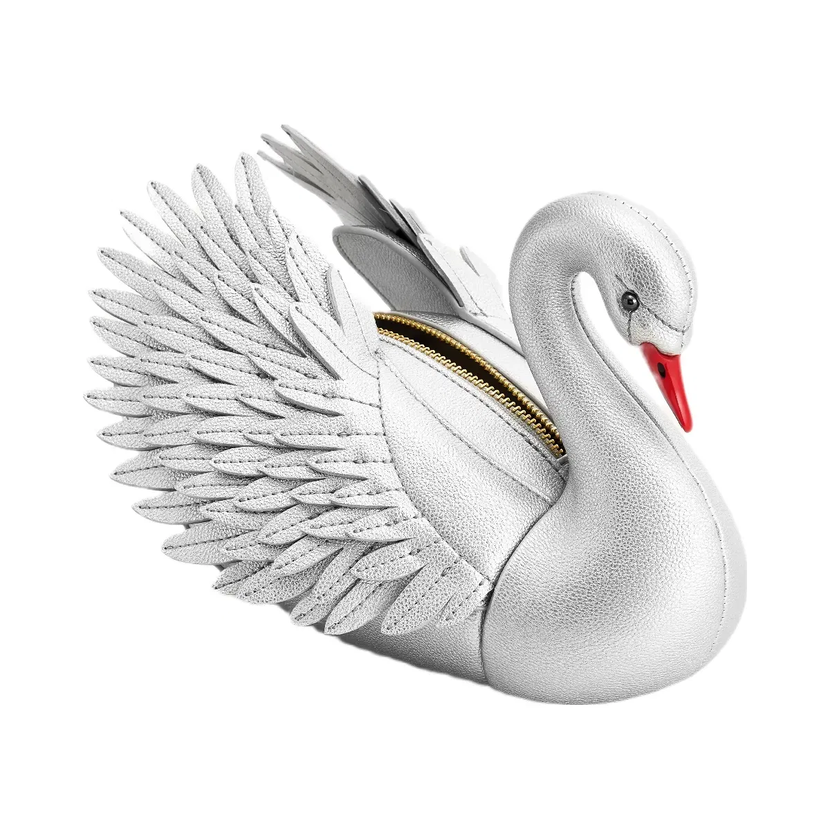 JW PEI Alani Swan Shaped Crossbody Bag Silver