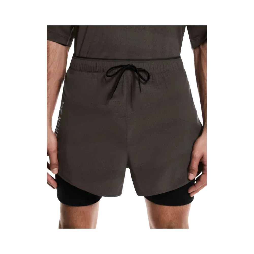 On Running 2-in-1 Shorts Erewhon Espresso | Black