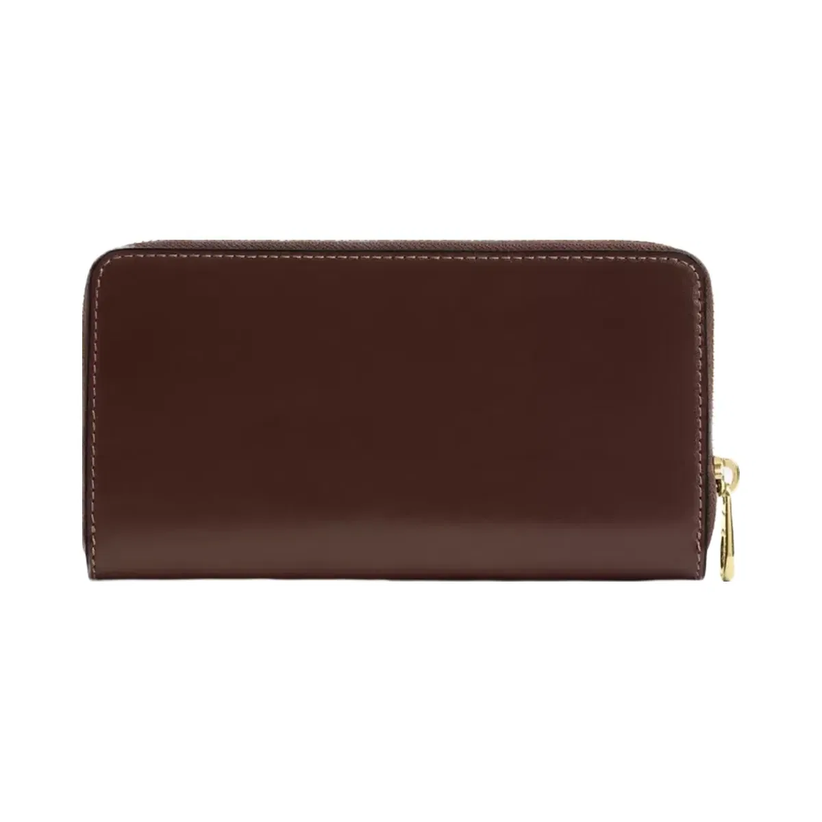 Coach Long Zip Around Wallet in Gold Maple