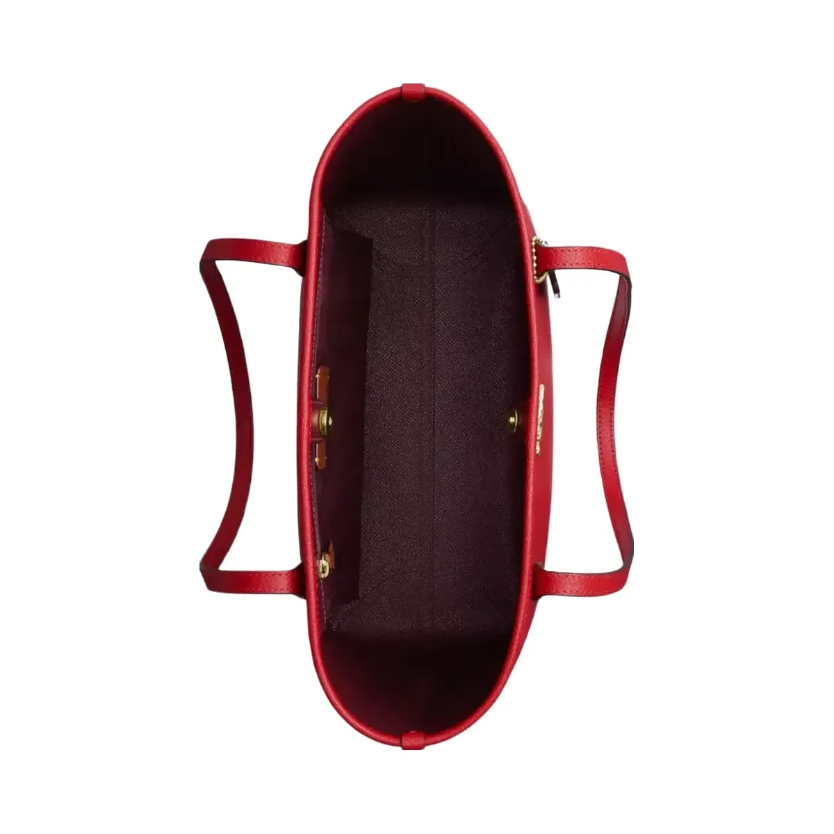 Coach Medium City Tote Bag in Gold Bright Cardinal