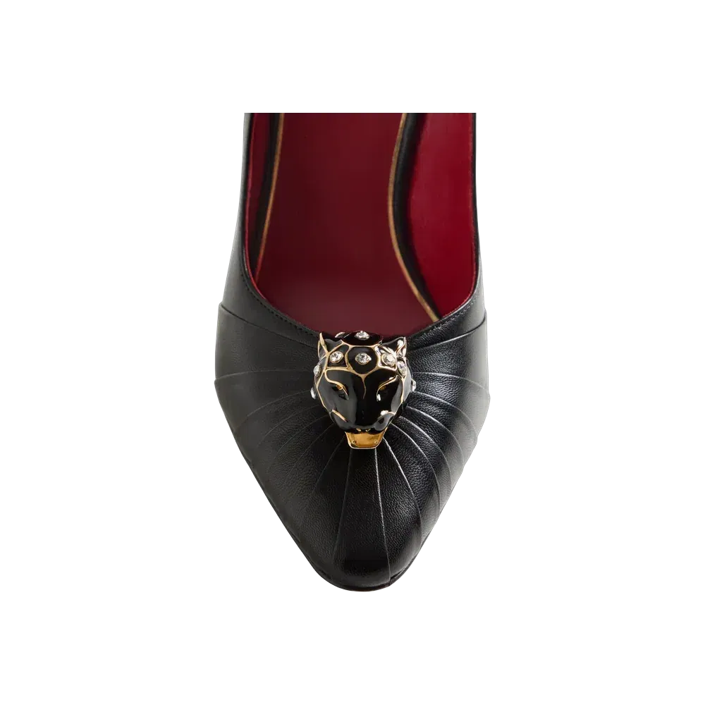 Valentino Panthea Goatskin Pumps 105mm Black