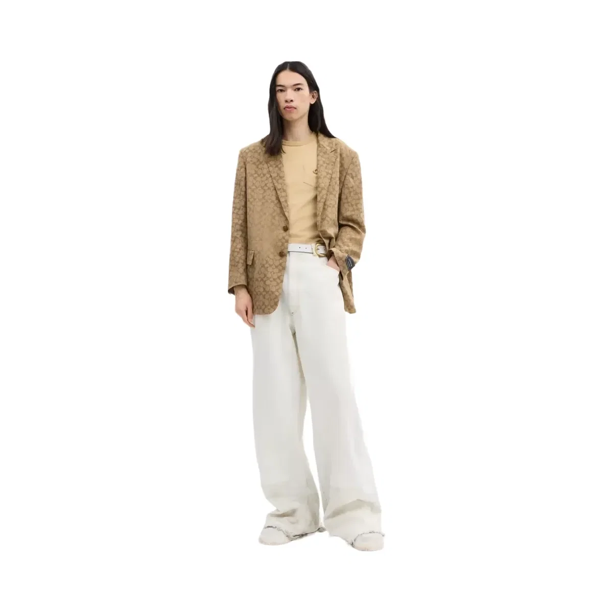 Coach Signature Blazer in Tan Signature