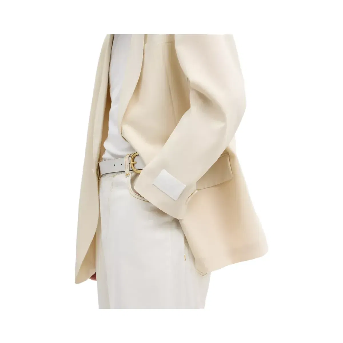 Coach Yarn Dye Shawl Collar Blazer in Ivory